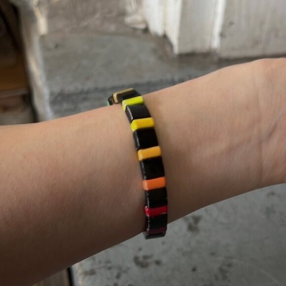 Roxanne Assoulin Rainbow Enamel Bracelet - Picture 6 of 8